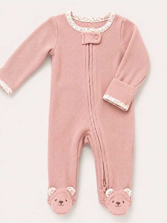 Carter's Other - Carter’s - Double Zipper Sleeper W/ Bear Footies (Cotton & Poly) - NB